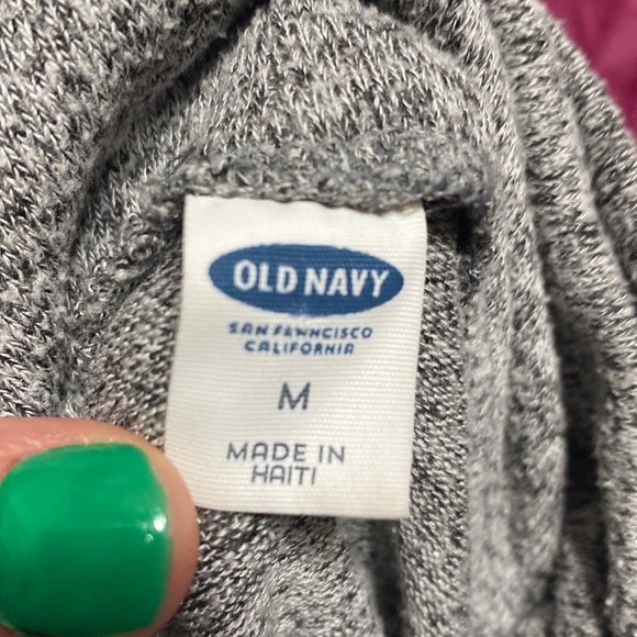 2 for $12 ⚜️ Old Navy Plush Knit Long Sleeve Turtleneck Tunic Grey Size Medium - Picture 2 of 6